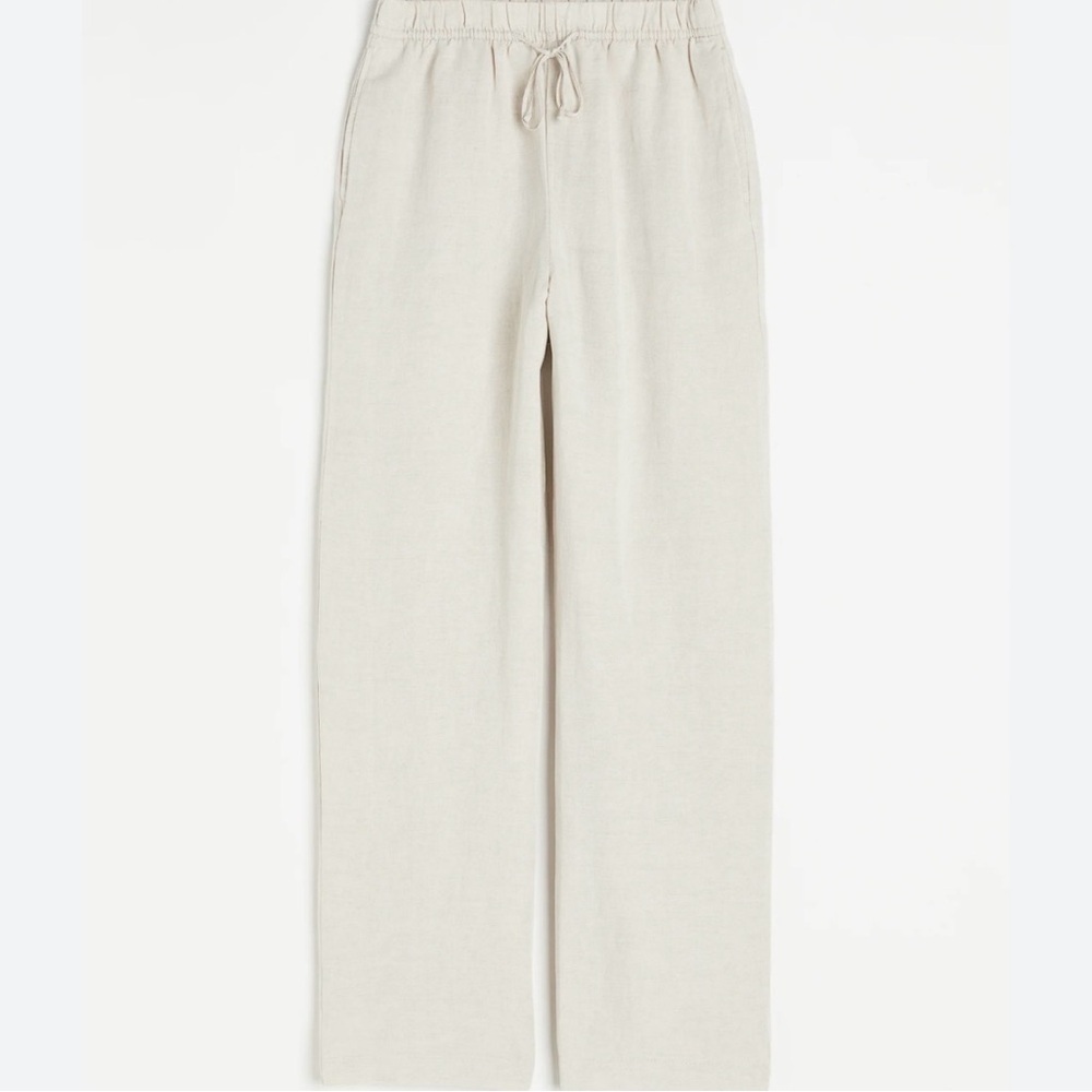 H&M Cream Ankle & Cropped Pants